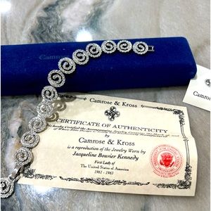 Camrose & Kross. Reproduction of jewelry worn by Jackie Bouvier Kennedy.